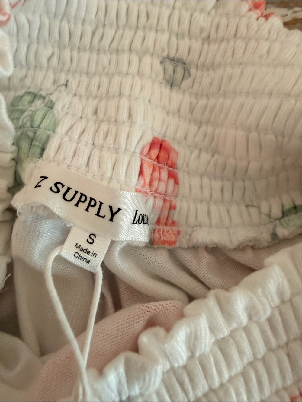 Z Supply Aperol Spritz Lounge Top & Shorts MATCHING SET White Multi (Size Small) - Picture 12 of 15